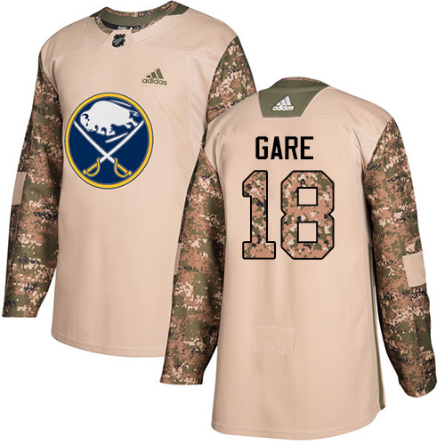 Adidas Sabres #18 Danny Gare Camo Authentic Veterans Day Stitched NHL Jersey